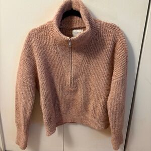 Abercrombie quarter zip-up sweater